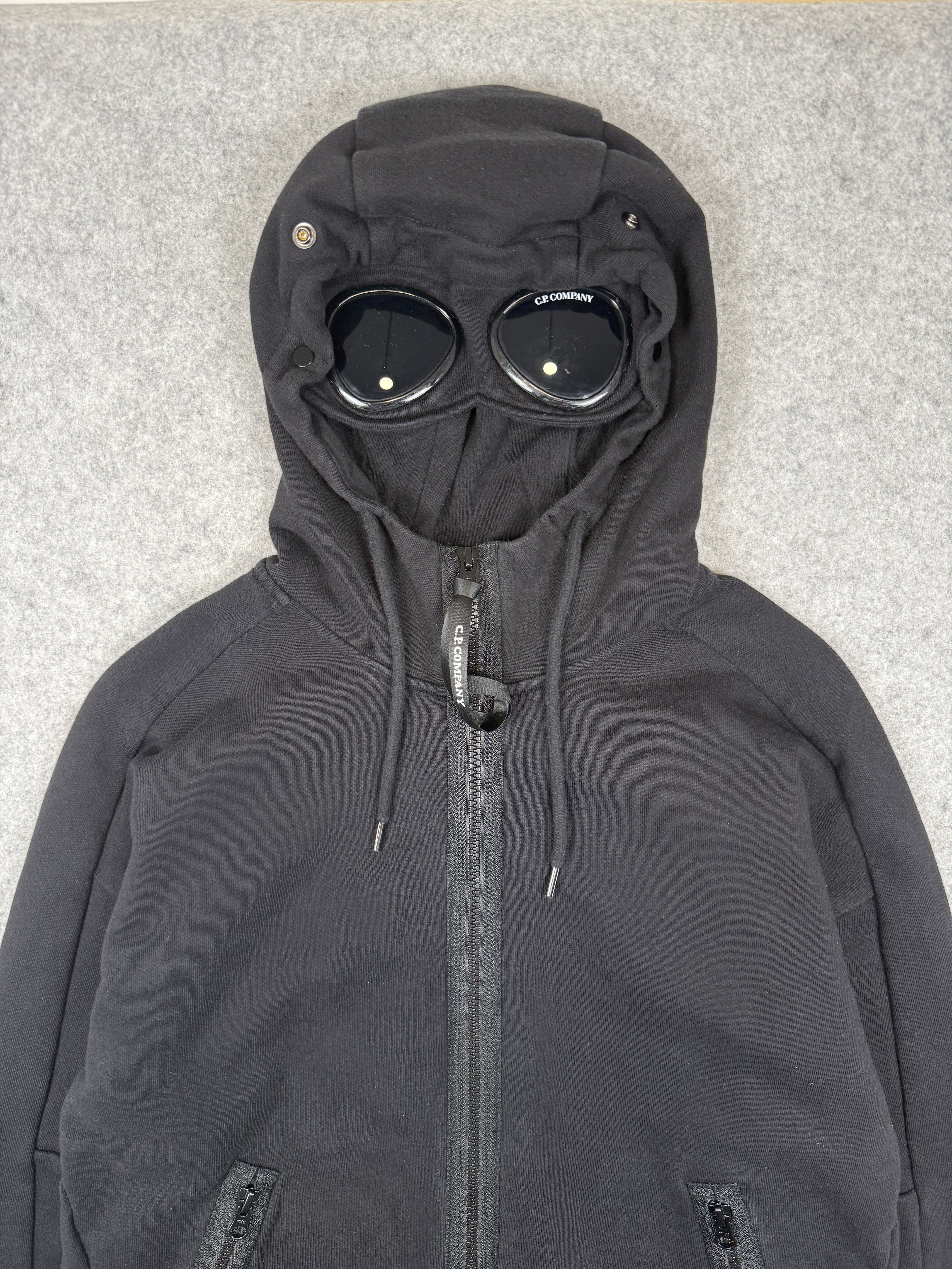 C.P. Company Goggle Zip Up Hoodie Black (USED)