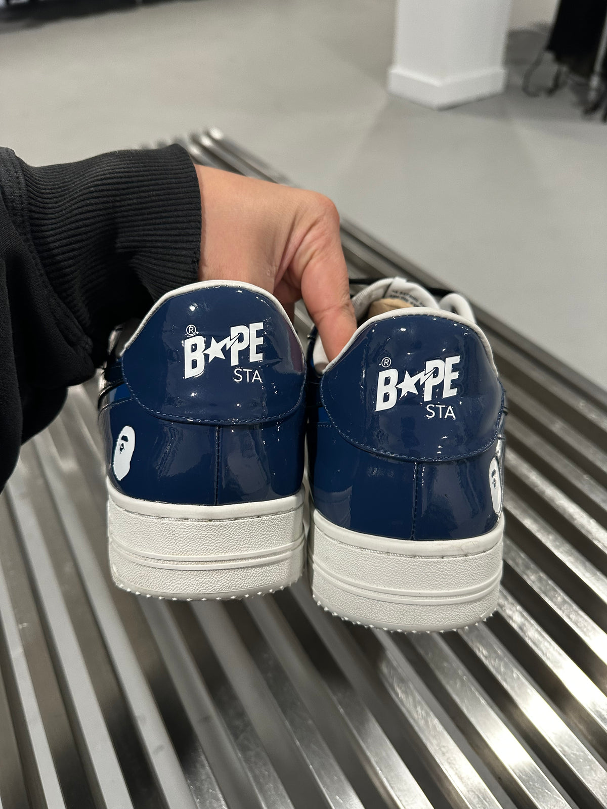 A Bathing Ape Bape Sta Icon M2 Navy (USED)