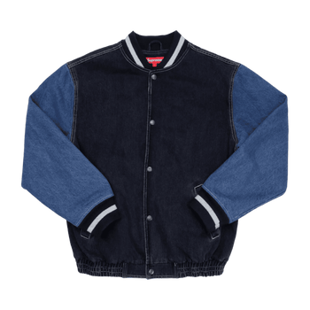 Supreme Denim Varsity Jacket Black