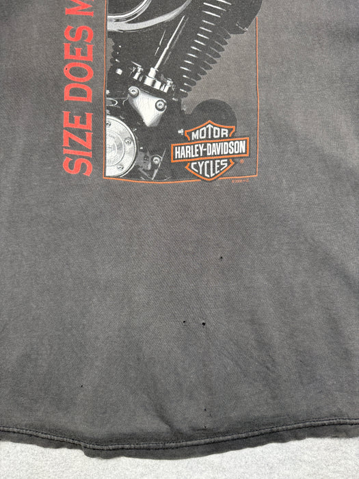 Vintage Harley Davidson Size Does Matter Tee Black | Vitnage Clothing Store Canada