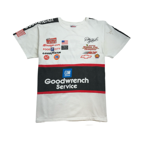 (L) Vintage GM Goodwrench Nascar Tee White | Vintage Clothing Store Canada