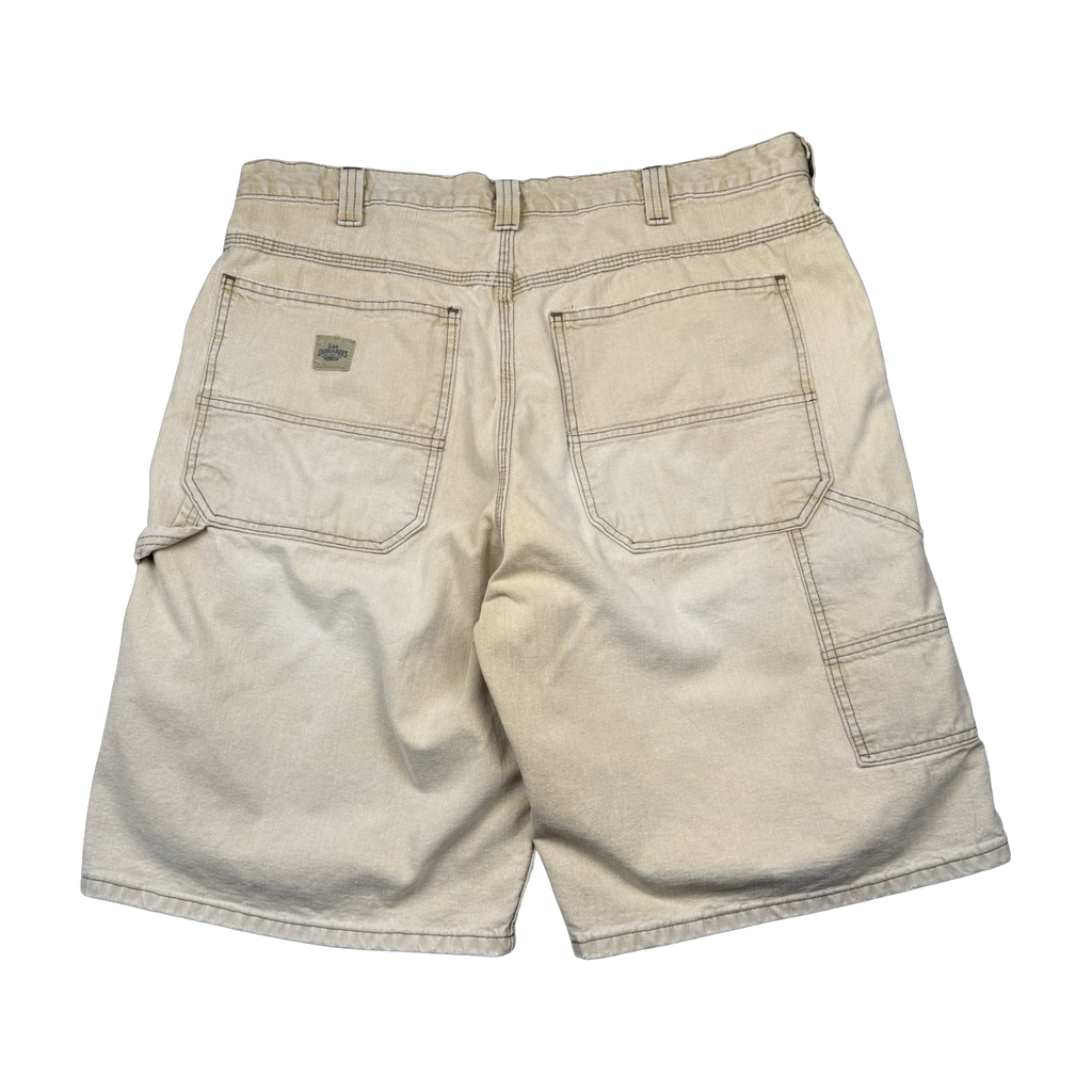 Vintage Lee Dungarees Carpenter Shorts Beige