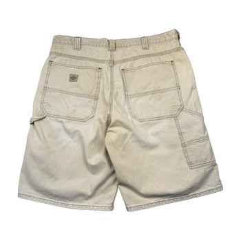 Vintage Lee Dungarees Carpenter Shorts Beige