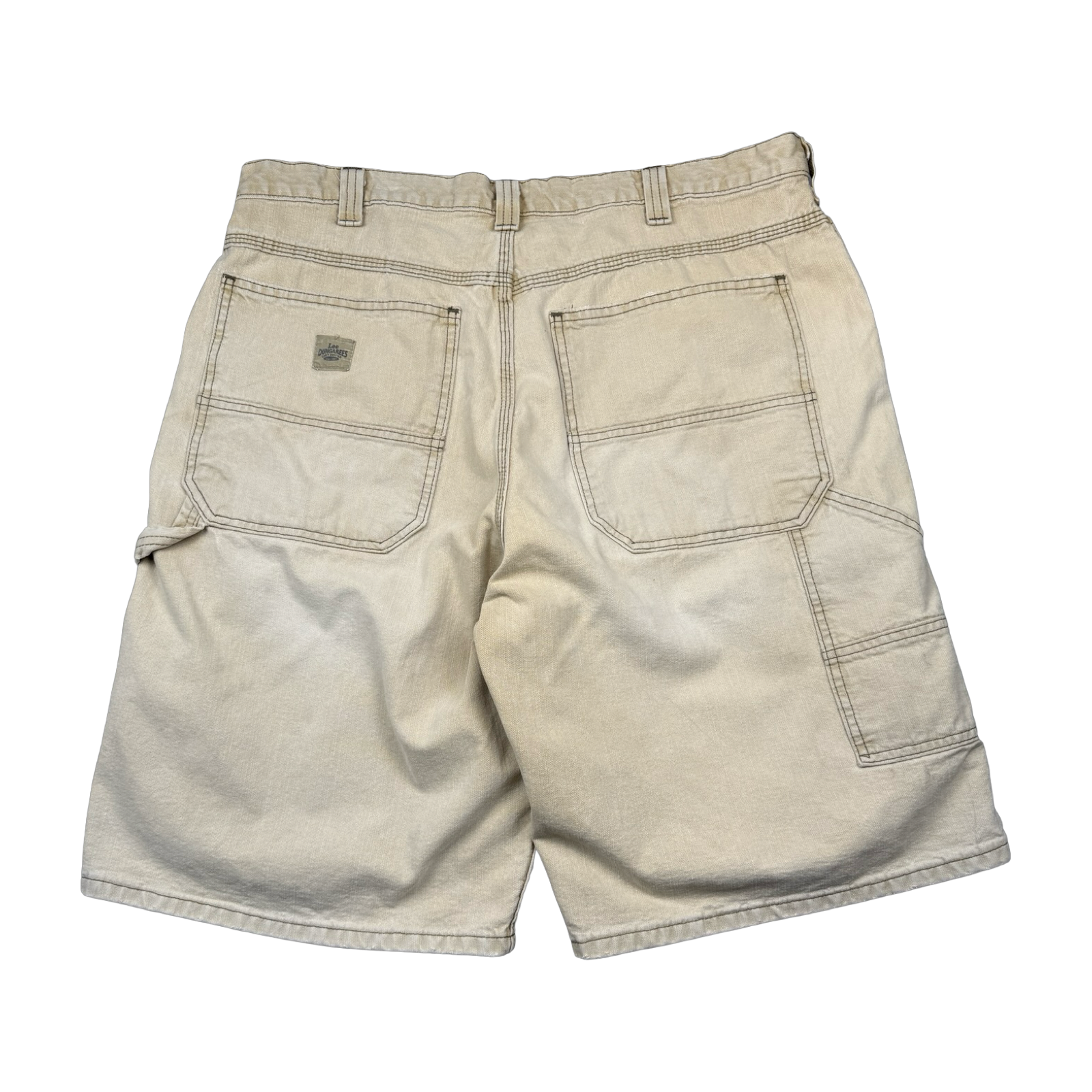 Vintage Lee Dungarees Carpenter Shorts Beige