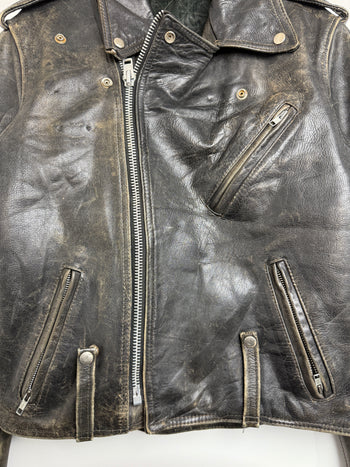 Vintage Harley Davidson Biker Leather Jacket