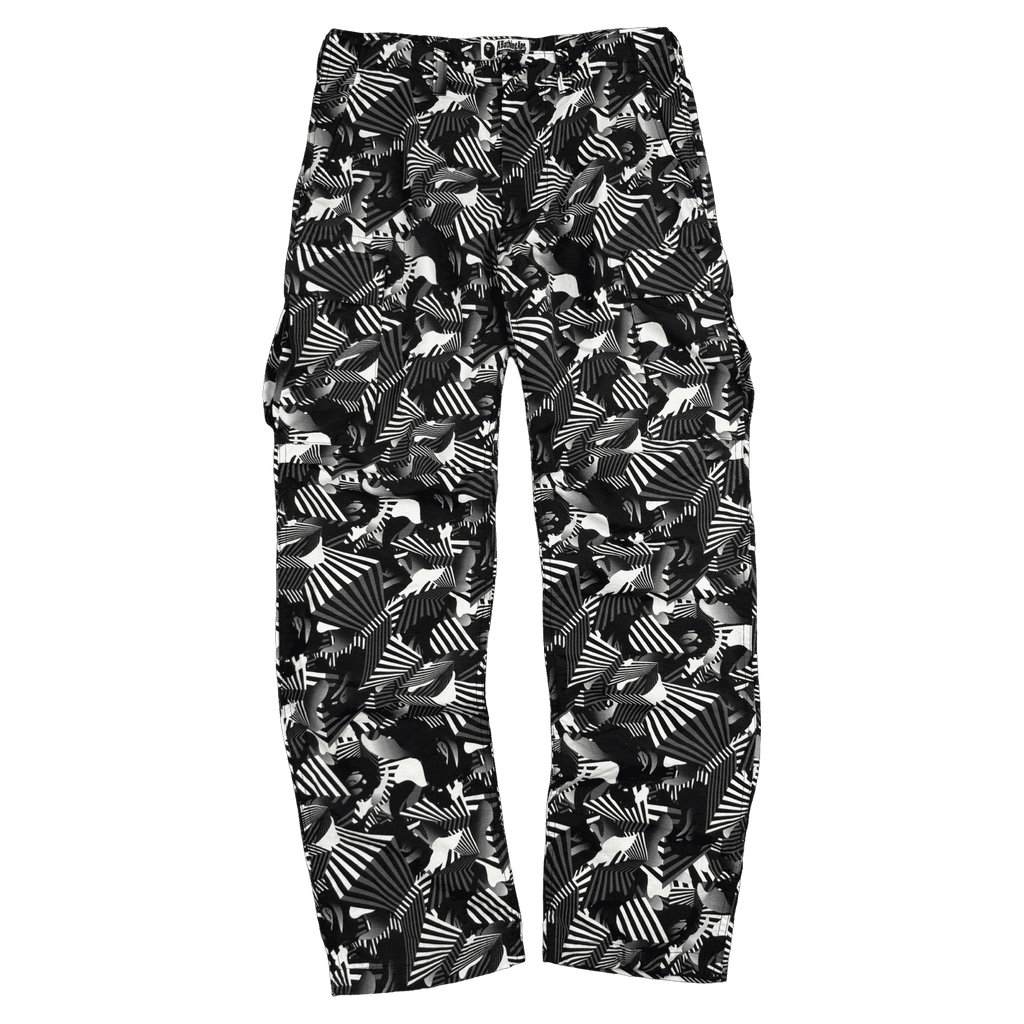 BAPE Dazzle Camo Pants Black/Grey (USED)