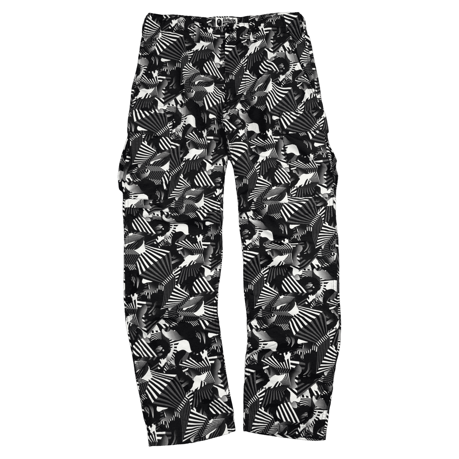BAPE Dazzle Camo Pants Black/Grey (USED)