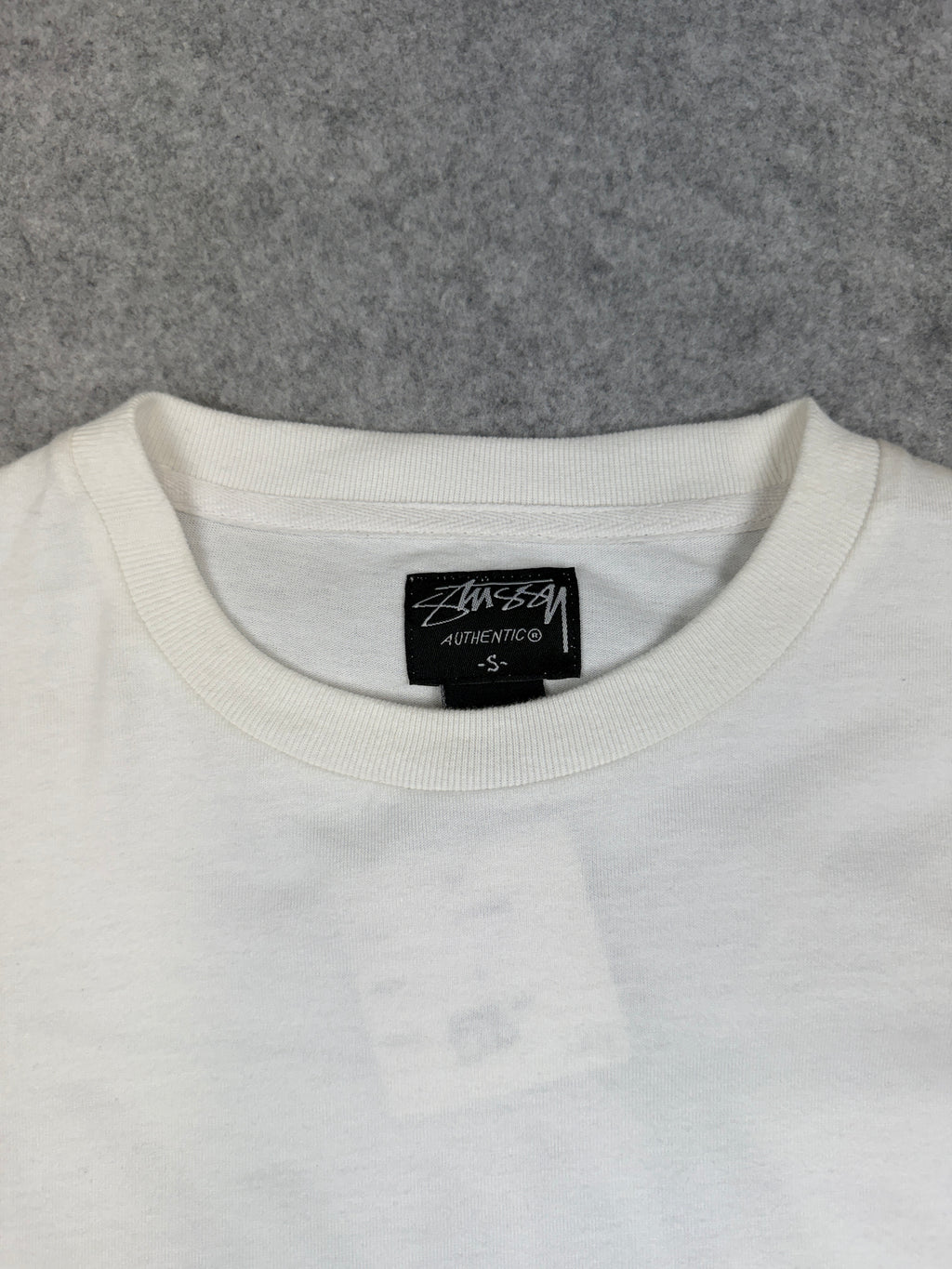 Vintage Stussy Increase The Peace L/S Tee White