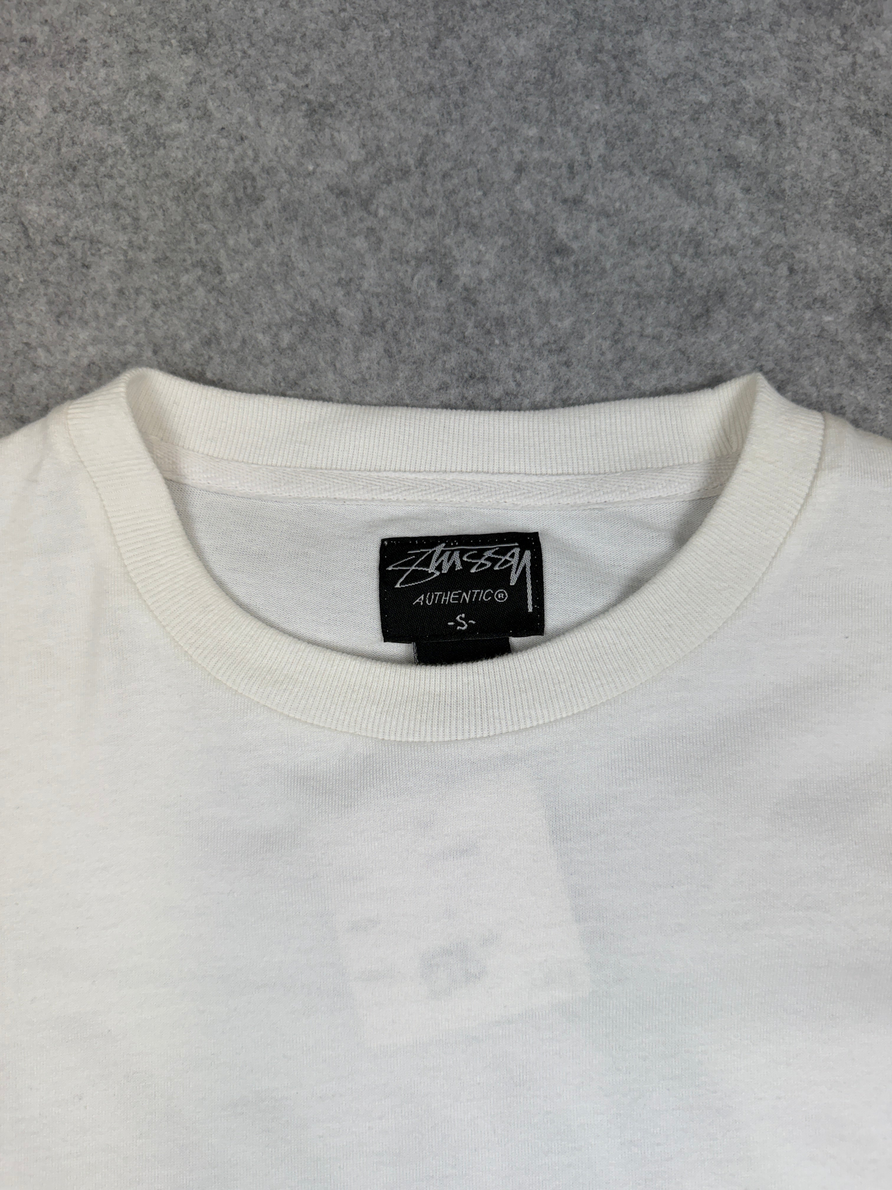 Vintage Stussy Increase The Peace L/S Tee White