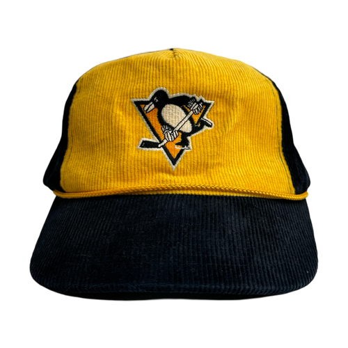 Vintage Corduroy Pittsburgh Penguins Hat | Vintage Clothing Store Canada