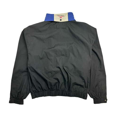 (XXL) Vintage 2000s Polo Ralph Lauren Zip-Up Jacket Black | Vintage Clothing Store Canada