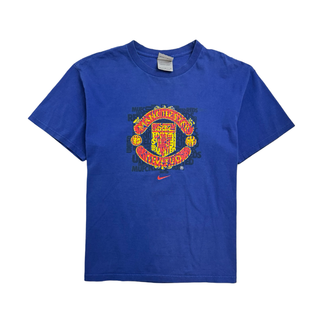 Vintage 2000s Nike Manchester United Tee Blue