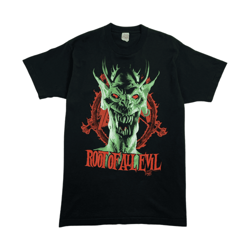 (XL) Vintage '88 Slayer Root of All Evil World Tour Tee Black | Vintage Clothing Store Canada