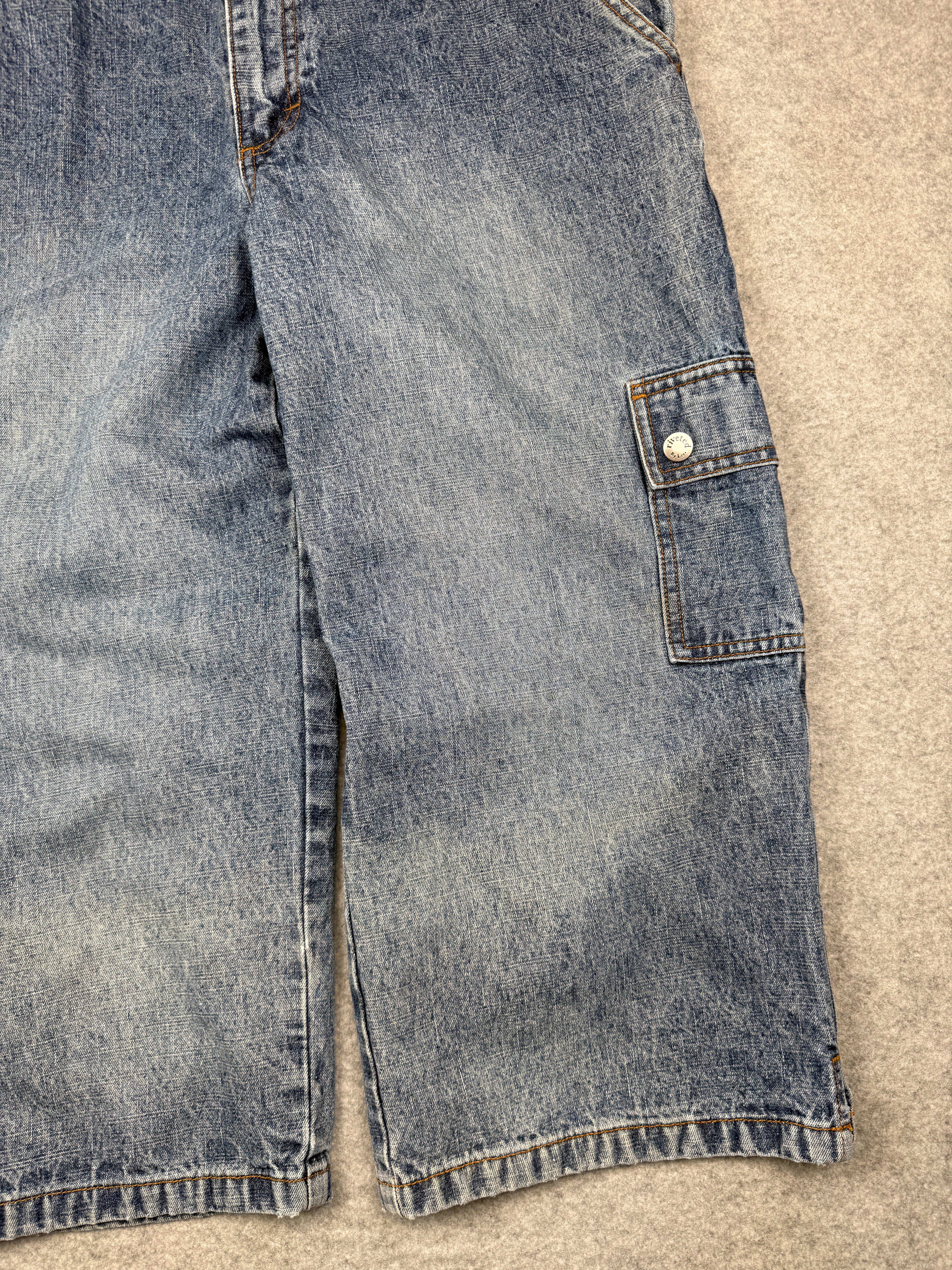 Riveted by Lee Cargo Denim Capris