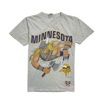 (S) Vintage Minnesota Vikings Tee Light Grey