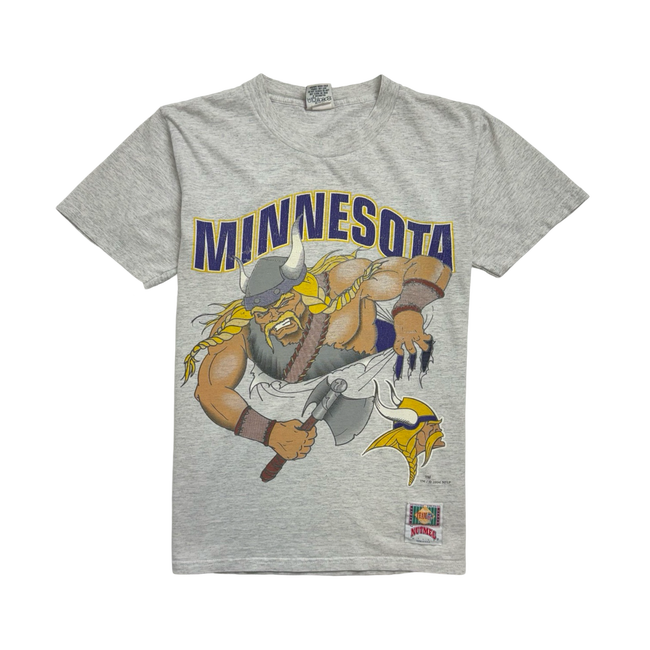 (S) Vintage Minnesota Vikings Tee Light Grey