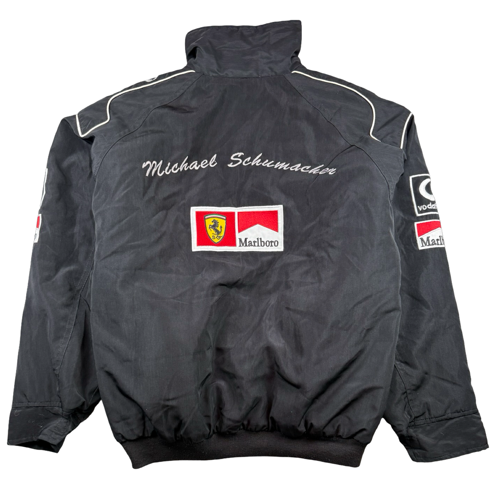 Vintage Ferrari Micheal Schumacher Marlboro Racing Jacket Black