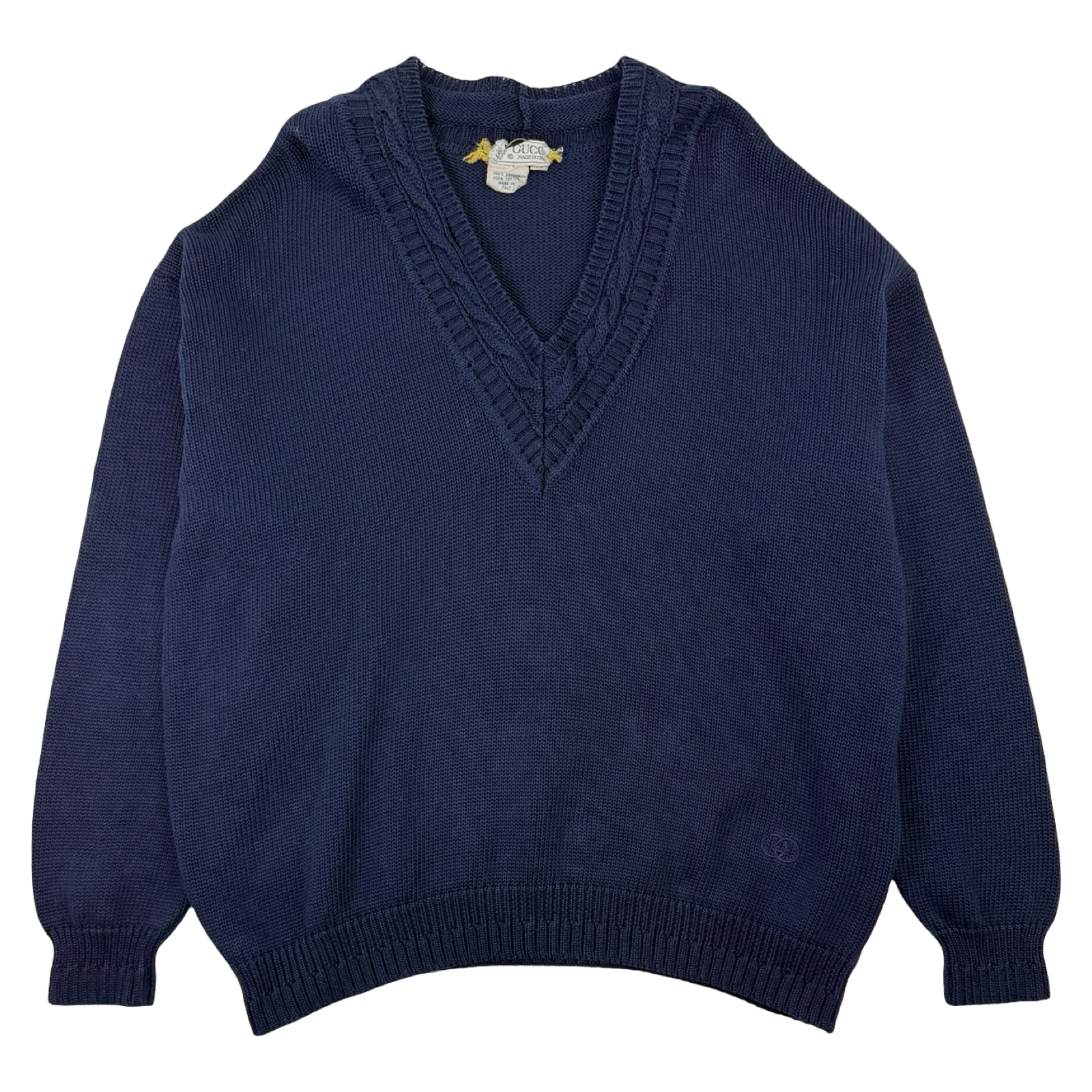 Vintage Gucci V Neck Knit Sweater