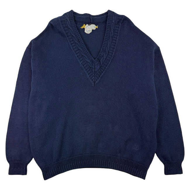 Vintage Gucci V Neck Knit Sweater