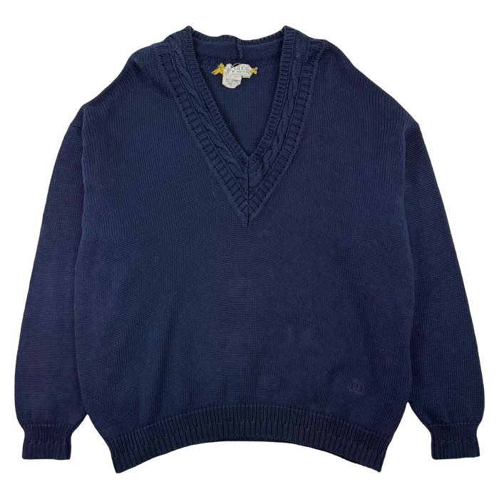 Vintage Gucci V Neck Knit Sweater | Vitnage Clothing Store Canada