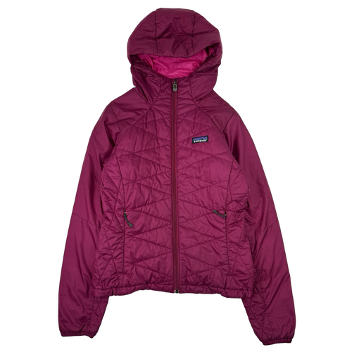 Women's Patagonia Micro Puff Hooded Jacket Purple | Vintage Clothing Store Canada