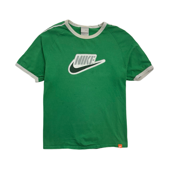 Vintage 2000s Nike Ringer Tee Green