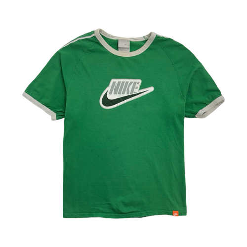 Vintage 2000s Nike Ringer Tee Green | Vintage Clothing Store Canada