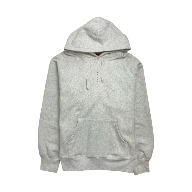 Supreme Micro Logo Hooded Sweatshirt Ash Grey (USED)