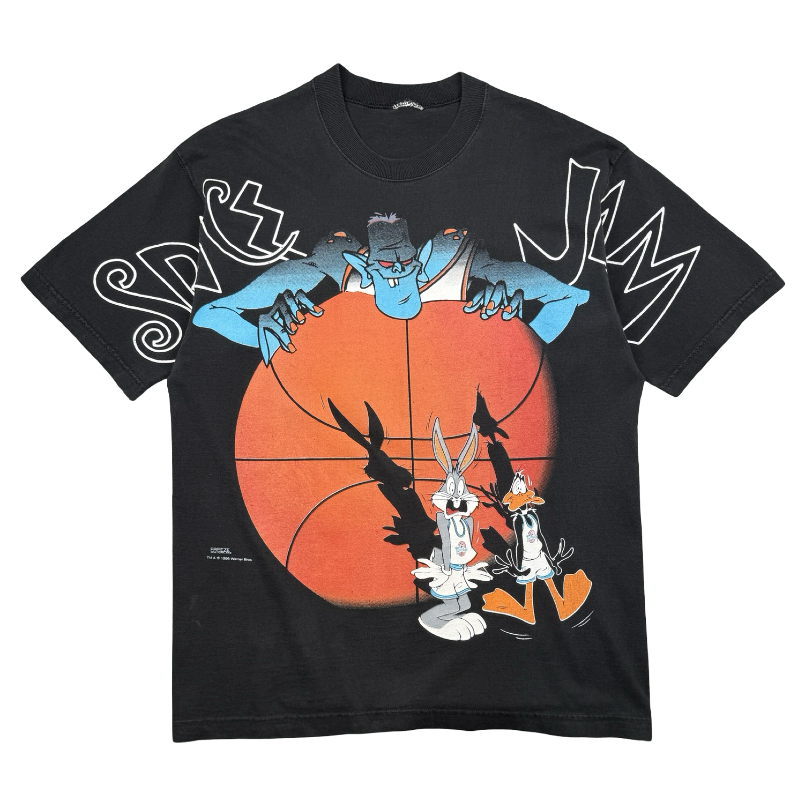 Vintage 90's Space Jam Blanko Monstar Tee Black