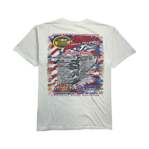 (L) Vintage '04 NEXTEL Nascar Tee White | Vintage Clothing Store Canada