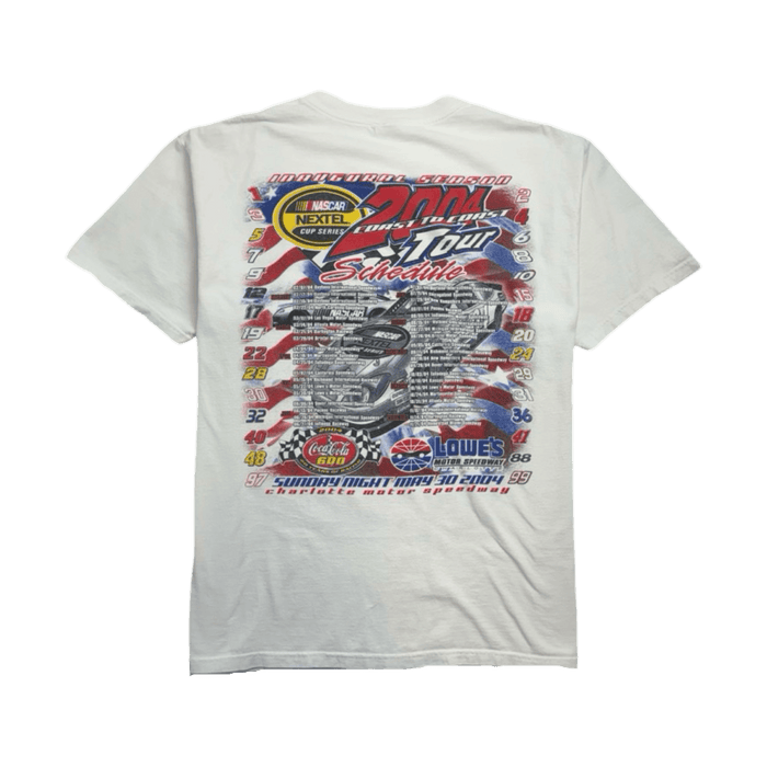 (L) Vintage '04 NEXTEL Nascar Tee White | Vitnage Clothing Store Canada