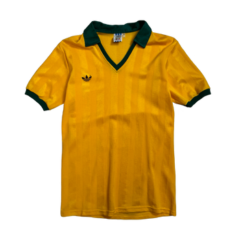 Vintage 90s Adidas Soccer Jersey Gold Yellow