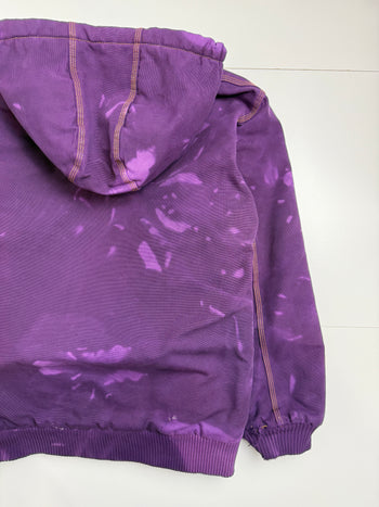 Vintage Carhartt Hooded Active Work Jacket Purple