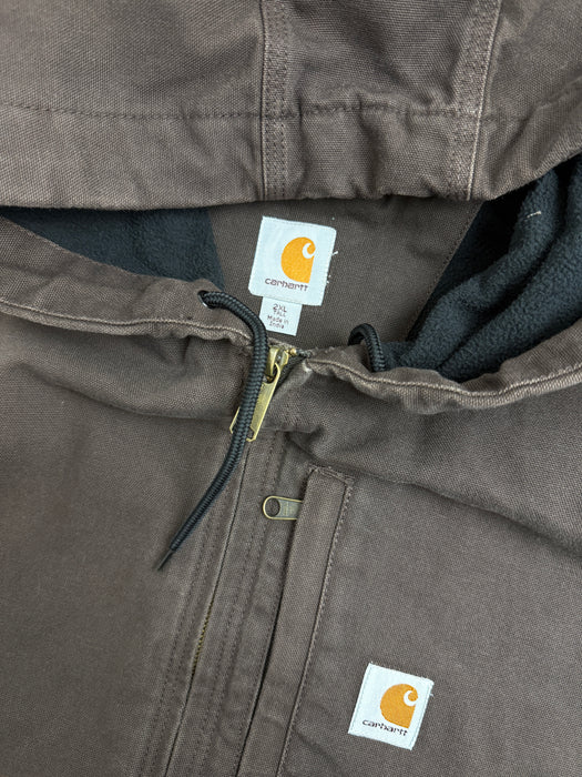 Carhartt Hooded Work Vest Brown | Vitnage Clothing Store Canada