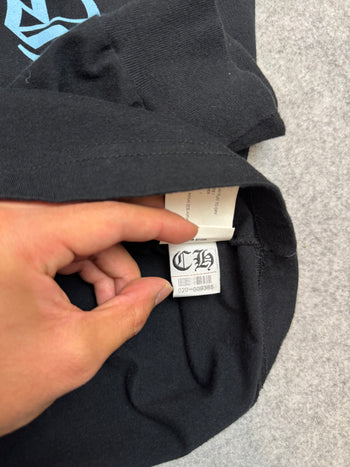 Chrome Hearts Neck Script Logo L/S Tee Black/Blue