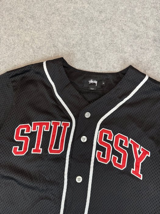 Stussy Baseball Jersey Black (USED) | Vitnage Clothing Store Canada