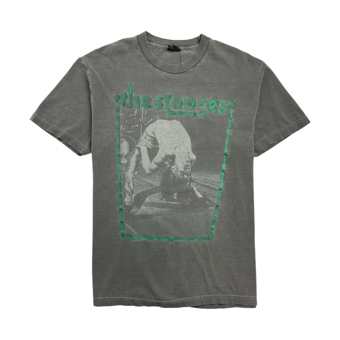 (M) Vintage The Stooges Band Tee Faded Black | Vitnage Clothing Store Canada