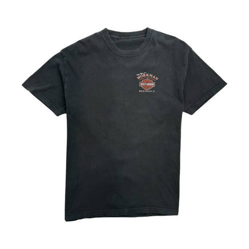 Vintage '02 Workman Harley Davidson Tee Black | Vintage Clothing Store Canada