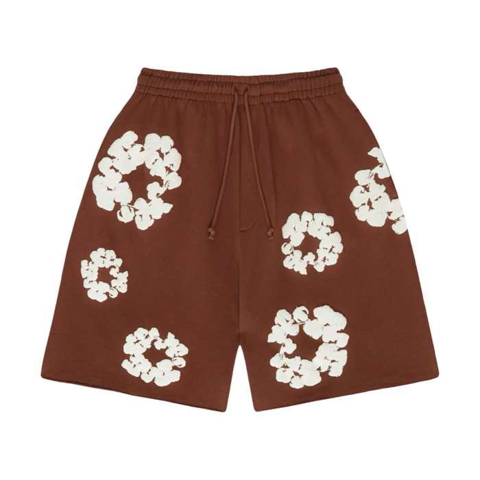 Denim Tears The Cotton Wreath Shorts Brown | Vitnage Clothing Store Canada