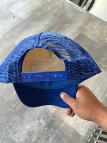 Vintage Chrome Hearts Hollywood F**k Trucker Hat Blue (USED)
