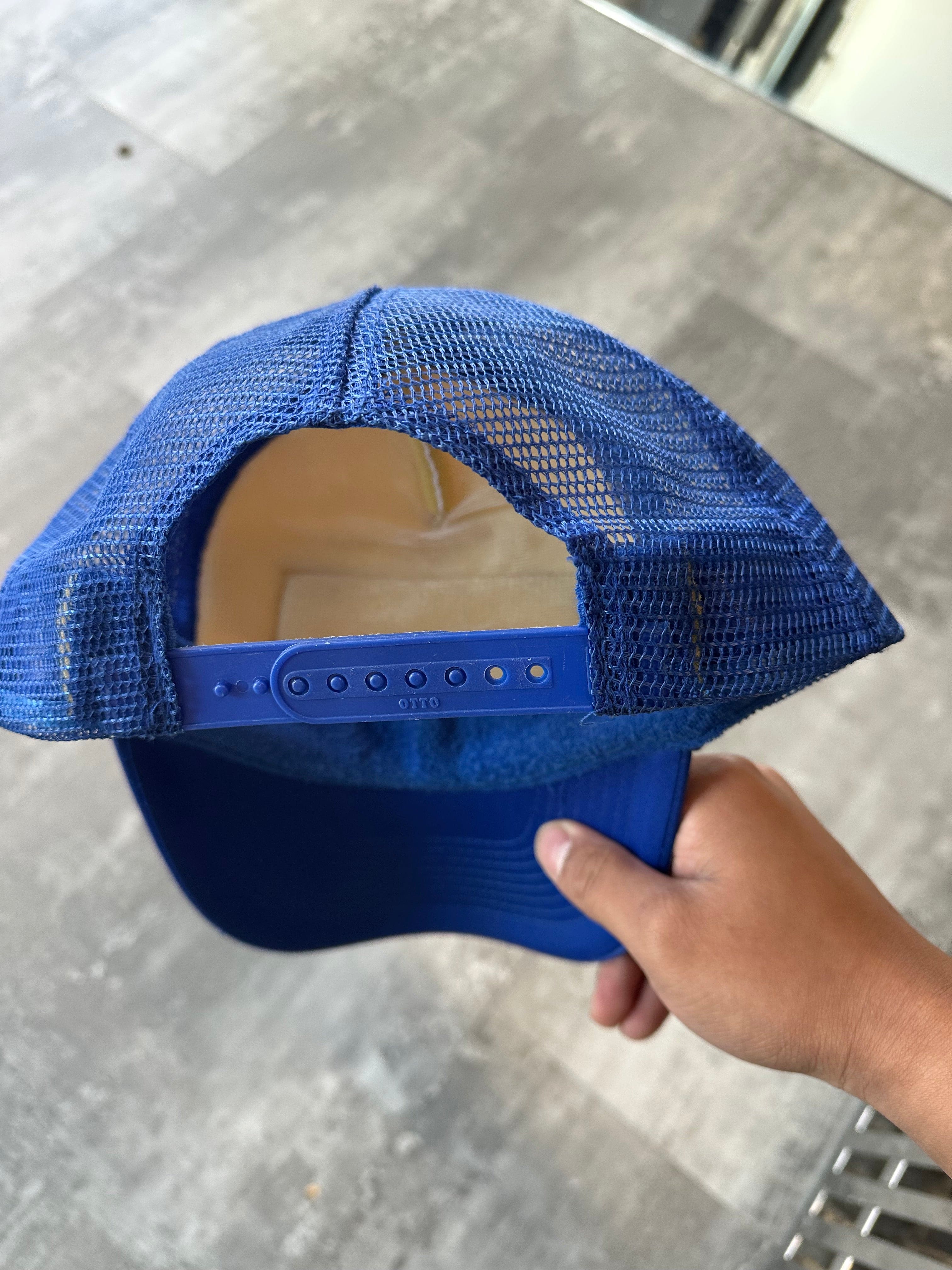 Vintage Chrome Hearts Hollywood F**k Trucker Hat Blue (USED)