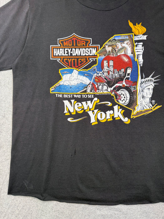 Vintage Harley Davidson The Best Way To See New York Tee Black | Vitnage Clothing Store Canada