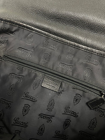 Gucci Monogram Messenger Bag Black