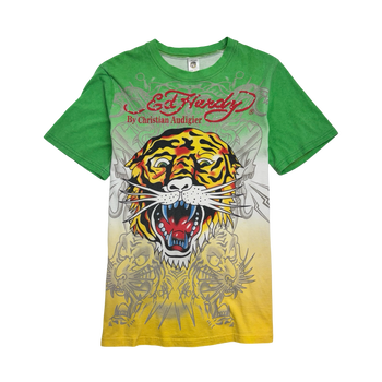 Vintage Y2k Ed Hardy Tiger Tee