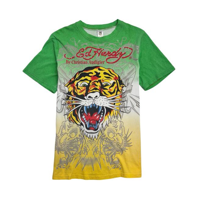 Vintage Y2k Ed Hardy Tiger Tee