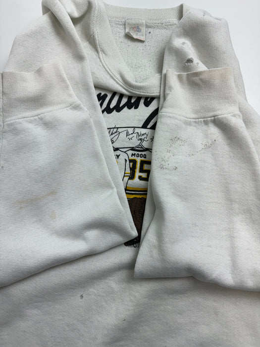 (M) Vintage '88 Boston Bruins Sweatshirt White | Vitnage Clothing Store Canada