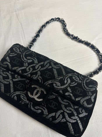 Chanel CC Flap Handbag Black