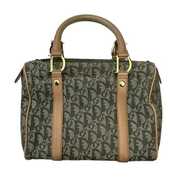 Dior Diorissimo Canvas Boston Bag Green