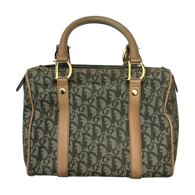 Dior Diorissimo Canvas Boston Bag Green