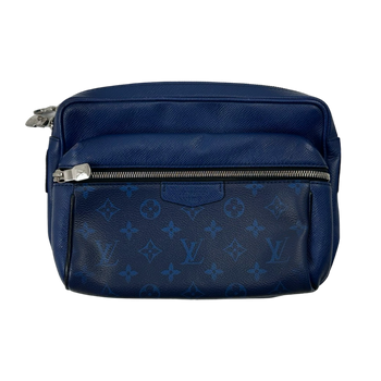Louis Vuitton Outdoor Monogram Taiga Messenger Bag Blue